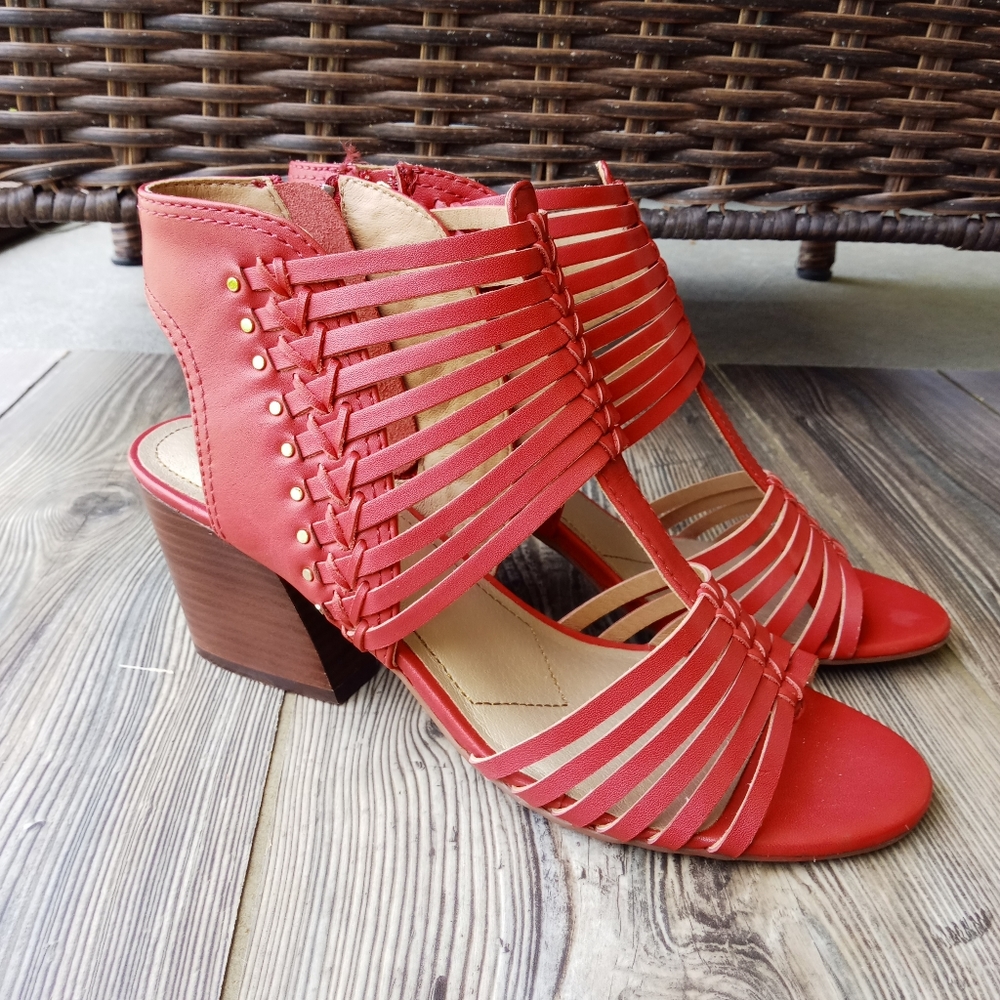 Lucca Lane Jadena Strappy Leather Dress Sandal 9